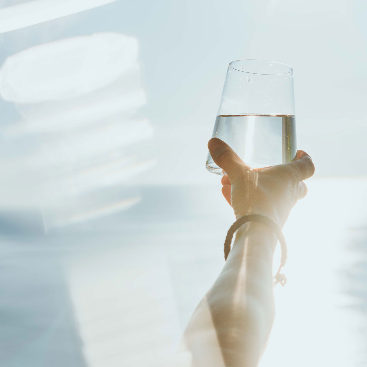 Kreidewasser in der Sonne