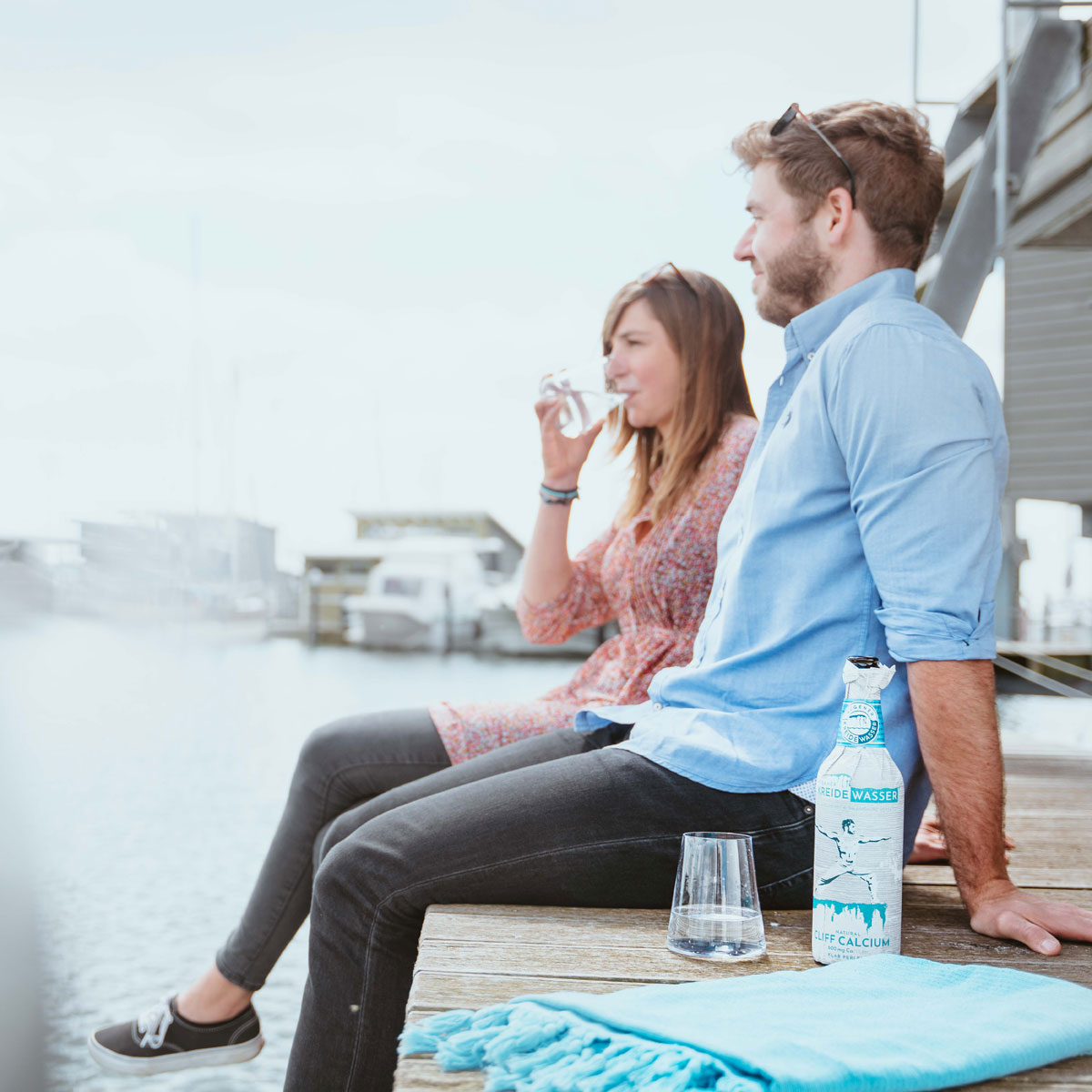 Kreidewasser an der Bucht