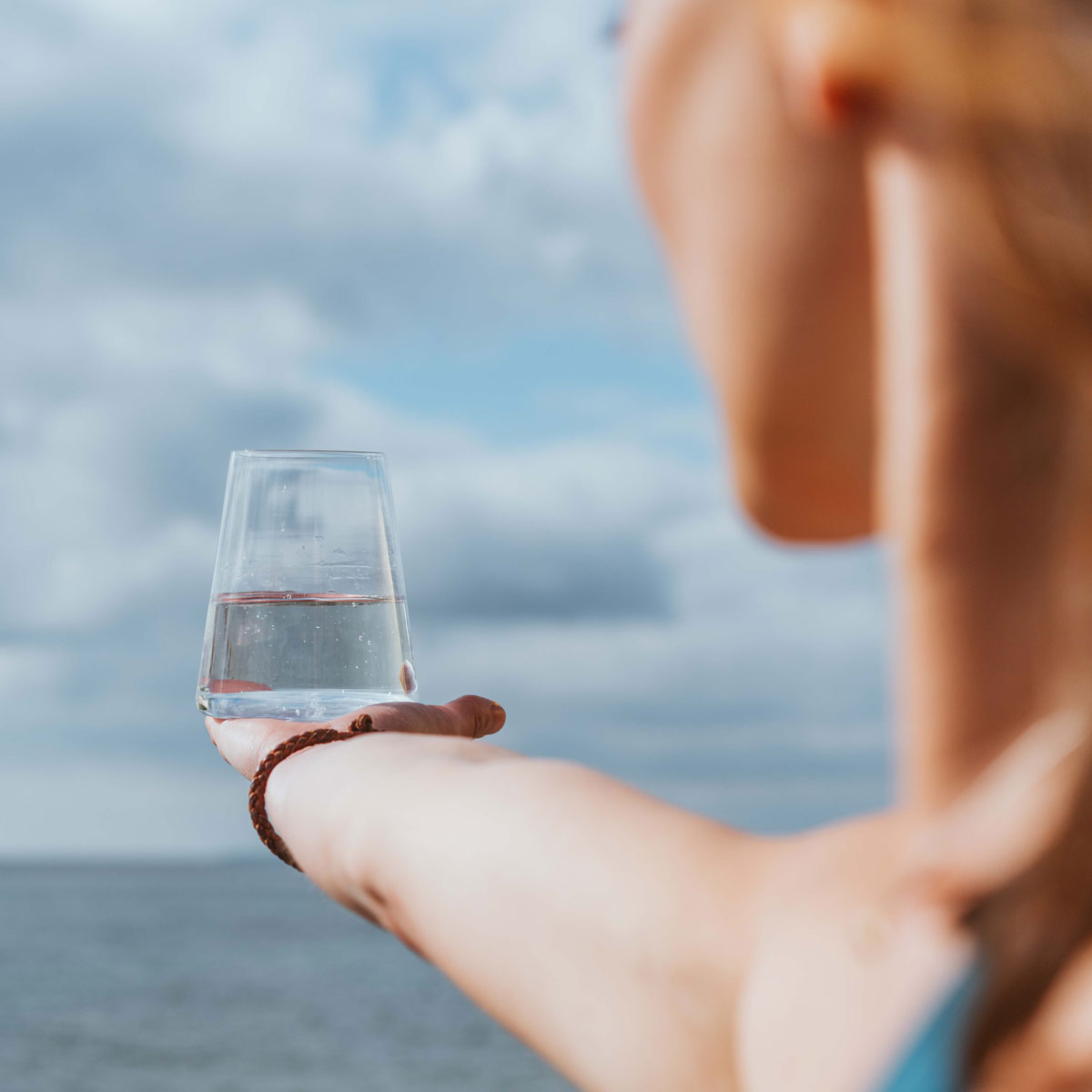 Kreidewasser in der Sonne