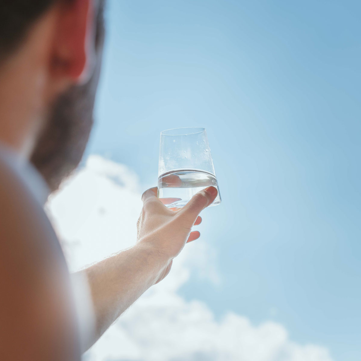 Kreidewasser in der Sonne